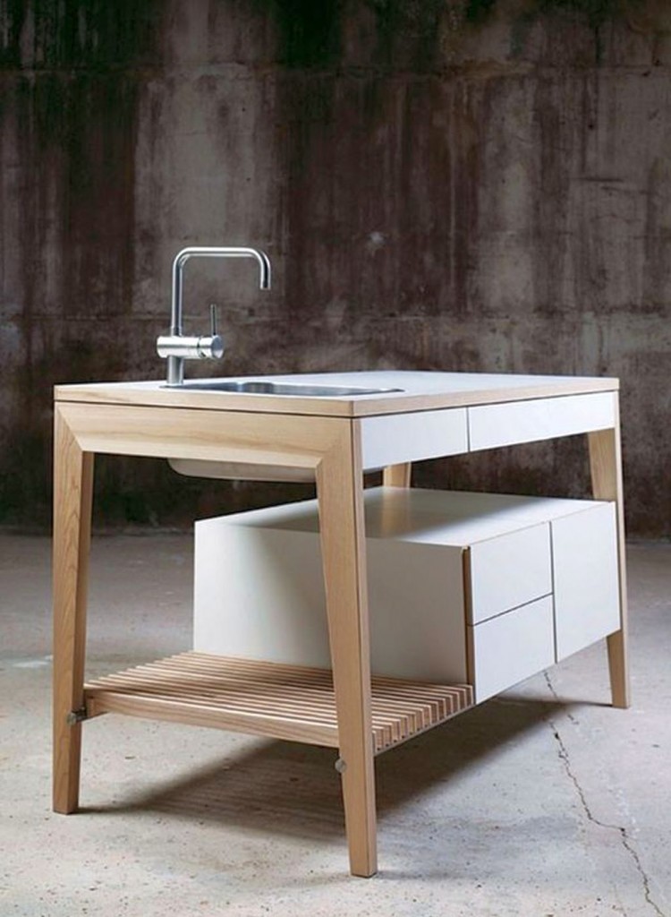 minimalist freestanding kitchen sinks