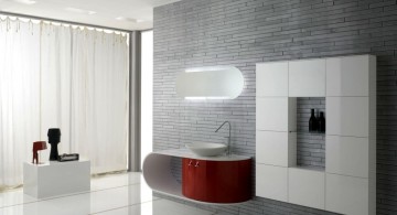 minimalist modern furniture for spacious bathroom