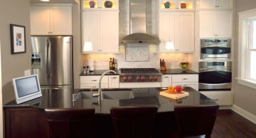 minimalist modern kitchen island with sink