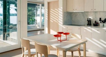 minimalist modern kitchen tables for small spaces in white
