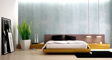 minimalist modern mens bedroom