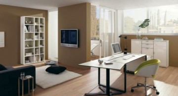 minimalist sleek office desk