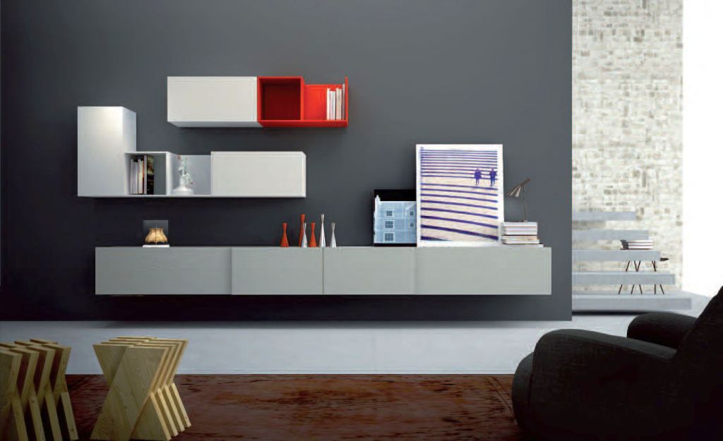 19 Great Designs of Wall Shelving Unit for Living Room