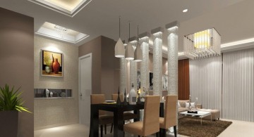modern ceiling design ideas for living room in shared space