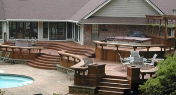 modern deck design for bigger houses