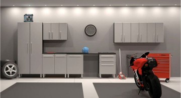 modern garage designs and inspiration in industrial grey