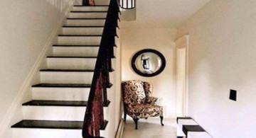 modern hallway decorating ideas in black and white
