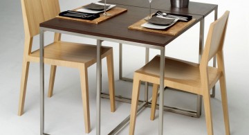 modern kitchen tables for small spaces in rustic color