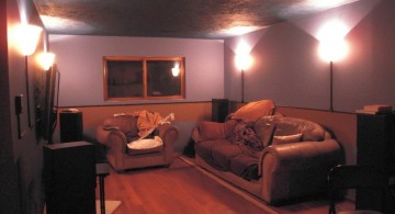 modern lighting ideas for basement