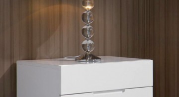 modern nightstands white