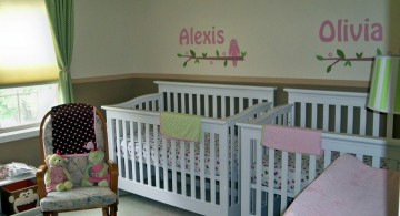 modern nursery room design ideas for twins