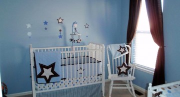 modern nursery room design ideas in blue