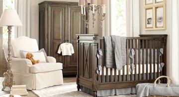 modern nursery room design ideas in classic colors