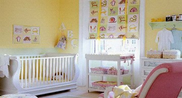 modern nursery room design ideas in pastels