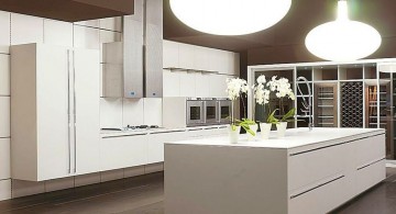 modern painted floors inspiration for sleek contemporary kitchen design