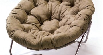 modern papasan chair with industrial leg