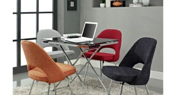 modern small multi colored dining chairs