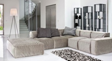 modular sofas in grey