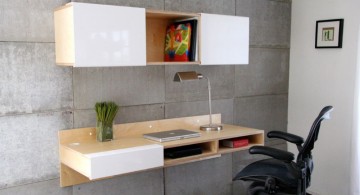 mounted on wall minimalist office furniture