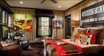 music room designs that incorporated into bedrooms