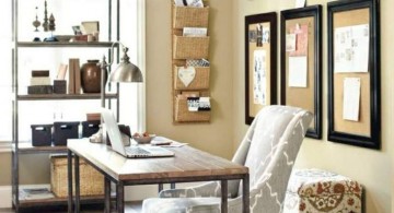 natural and well lighted stylish home office
