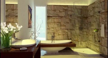 nature themed cool modern bathrooms