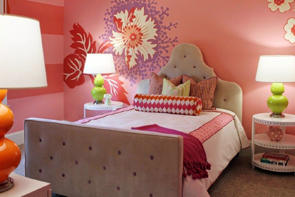 nice rooms for girls with flower decals
