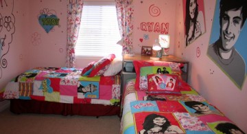 nice rooms for girls with twin beds in small space