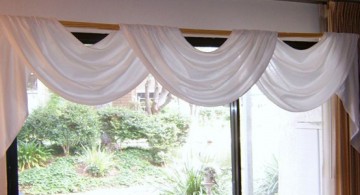 open swag valance patterns in white