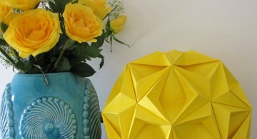 origami flower diy bedroom art