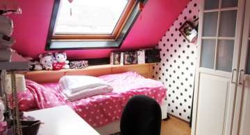 pink and black bedroom decor for small space