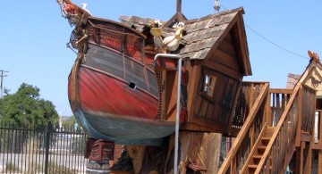 pirate ship luxury outdoor playhouse