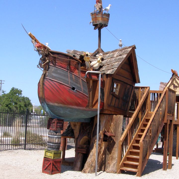pirate ship luxury outdoor playhouse