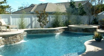 pool with spa designs for small yard