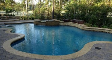 pool with spa designs large freeform pool