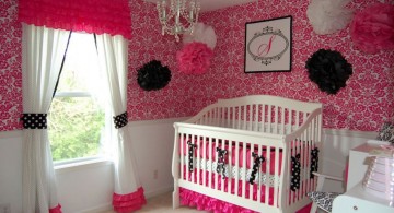 pretty DIY flowers for pink baby room ideas
