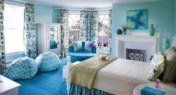 pretty girl bedrooms in blue color scheme