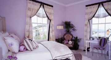 pretty girl bedrooms in purple and white