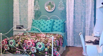 pretty girl bedrooms with blue flowers