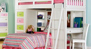 pretty in pink cool bunk bed designs