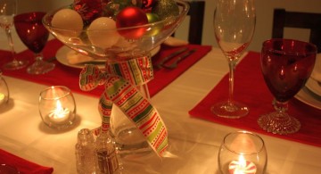 red and gold bowl centerpiece ideas