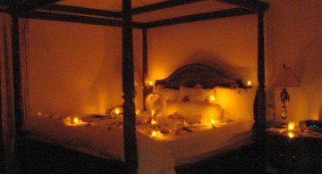 romantic lights bedroom decoration for valentines day