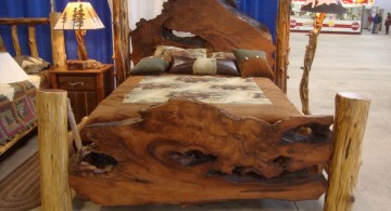 rustic bed plans with repurposed woods