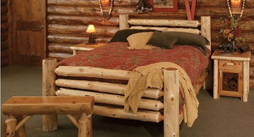 rustic bed plans with teak wood