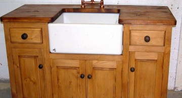 rustic freestanding kitchen sinks