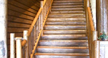 rustic threads wooden staircase designs