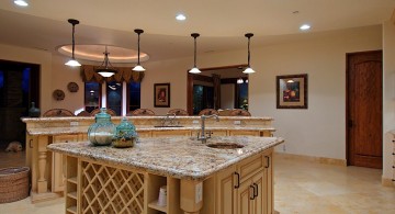 short mini pendant lights over kitchen island for low ceiling