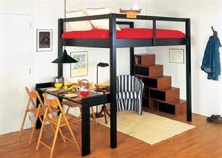 19 Cool Adult Loft Bed With Stairs Designs