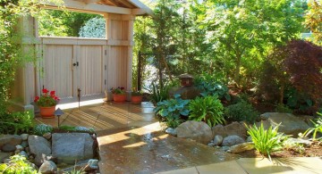 simple and classy Japanese garden backyard design