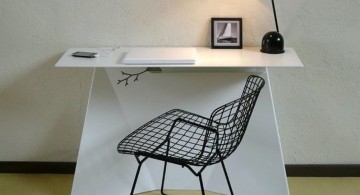 simple and contemporary minimalist office furniture for small space